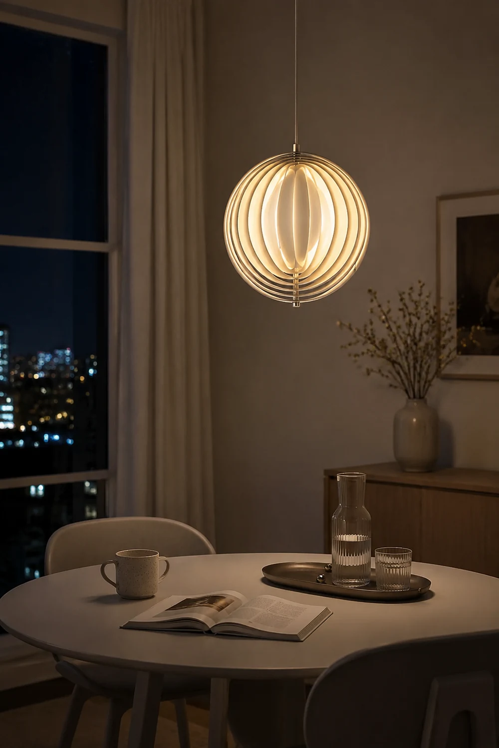 Modern Verpan Moon Lamp Pendant Light For Living Room - Lumpaz