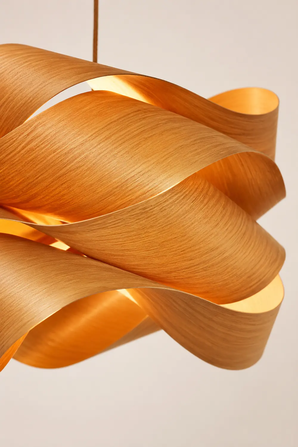 Modern Irregular Wood Pendant Light For Kitchen - Lumpaz