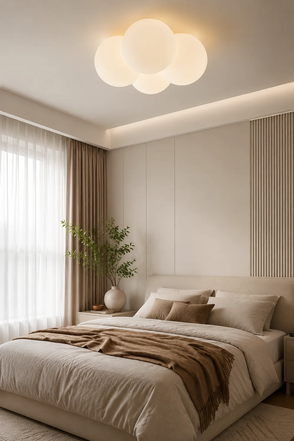 Modern White Cloud Bubbles Ceiling Light - Lumpaz
