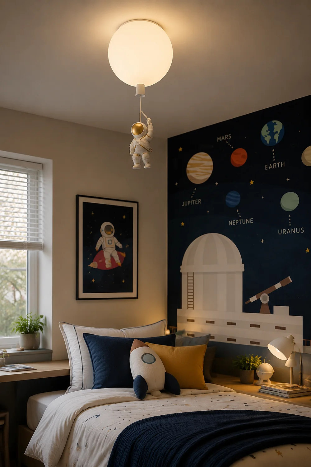 Fateh Astronaut Balloon Flush Mount Deckenleuchte 8 Farben, ∅25/30/35cm - Lumpaz