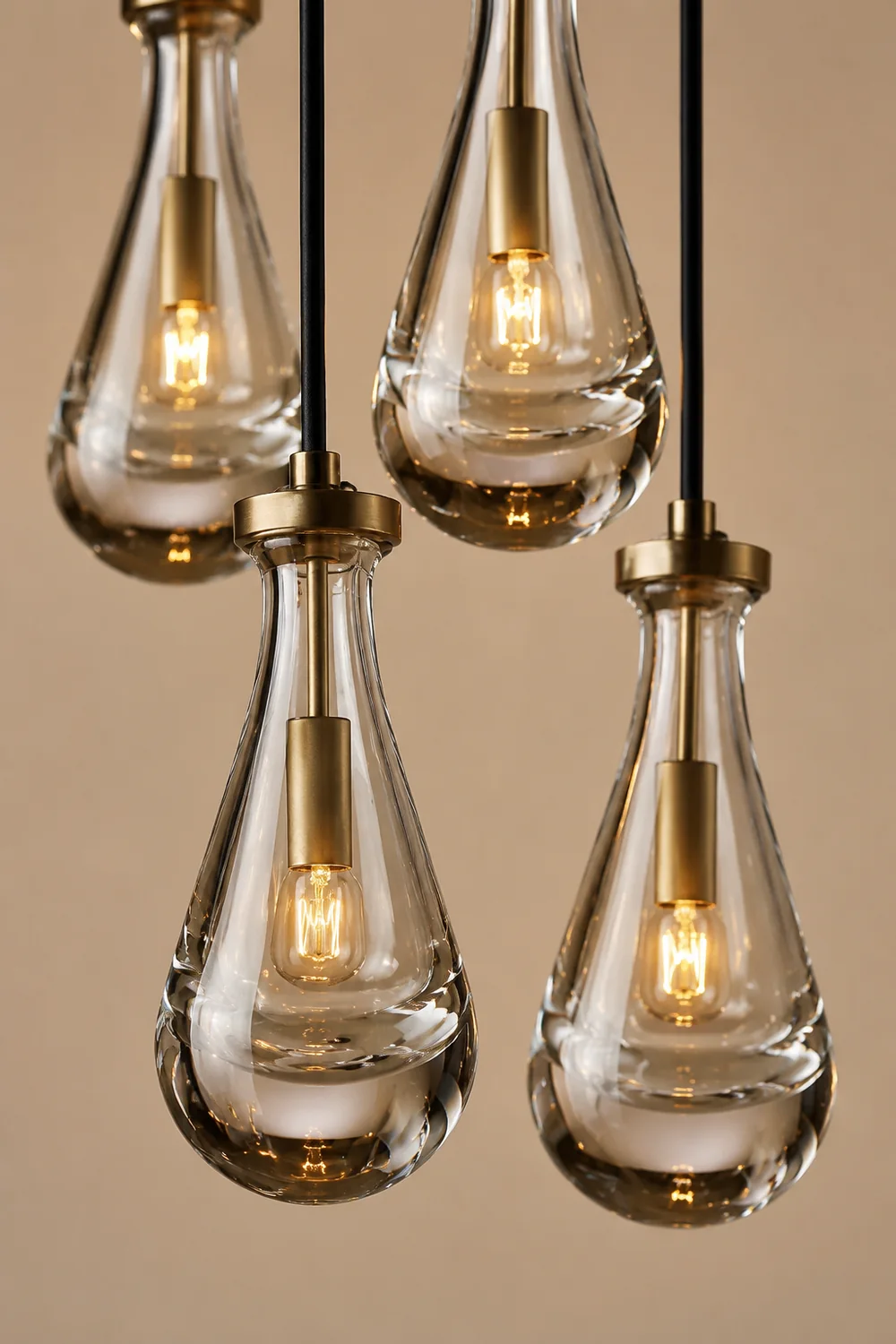 Modern Art Deco Raindrop Chandelier - Lumpaz