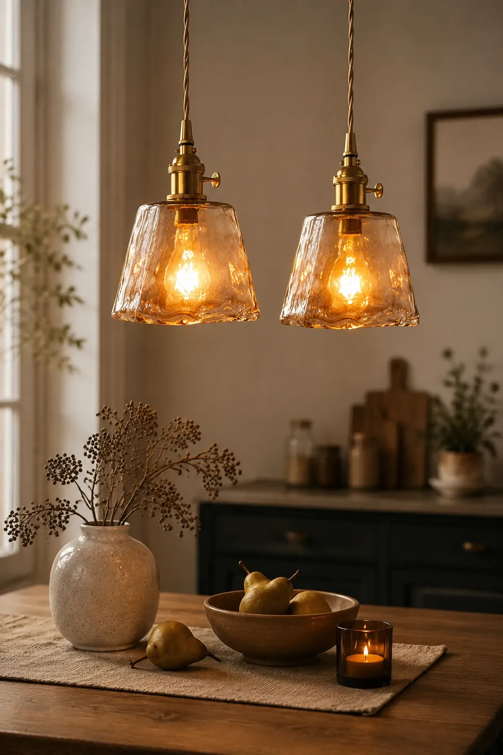 Levy Messing Glas Pendelleuchten - Lumpaz