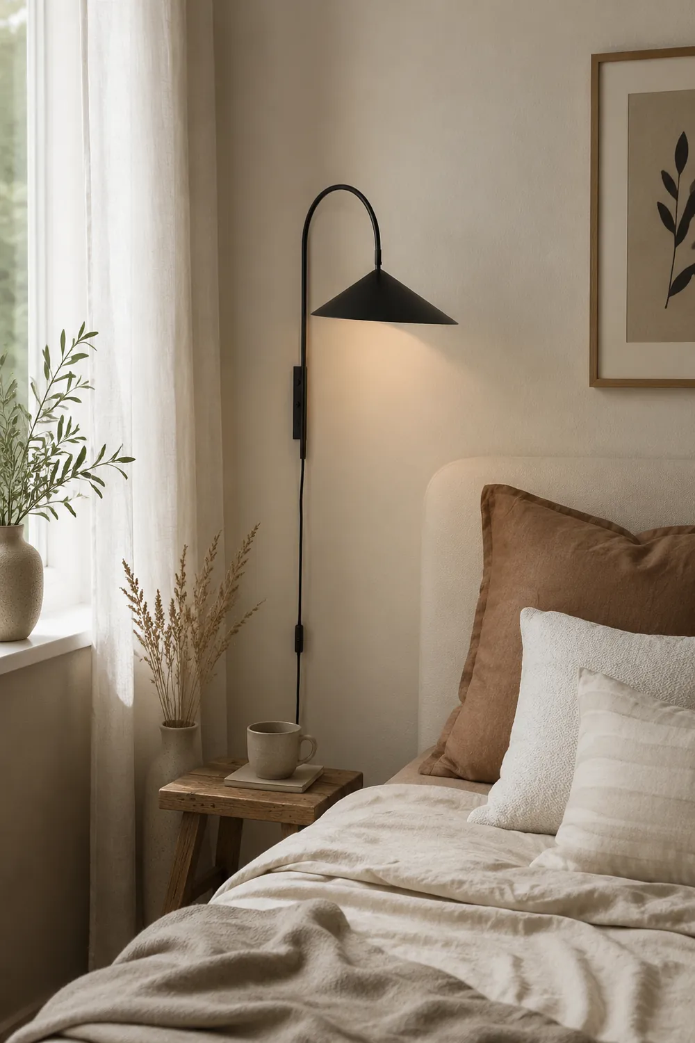 Modern Arum Creative  Wall Lamp For Bedroom - Lumpaz