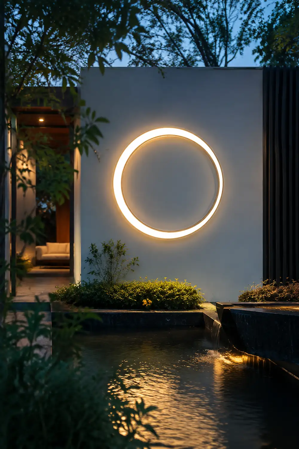Moon Outdoor Wall Lamp - Lumpaz
