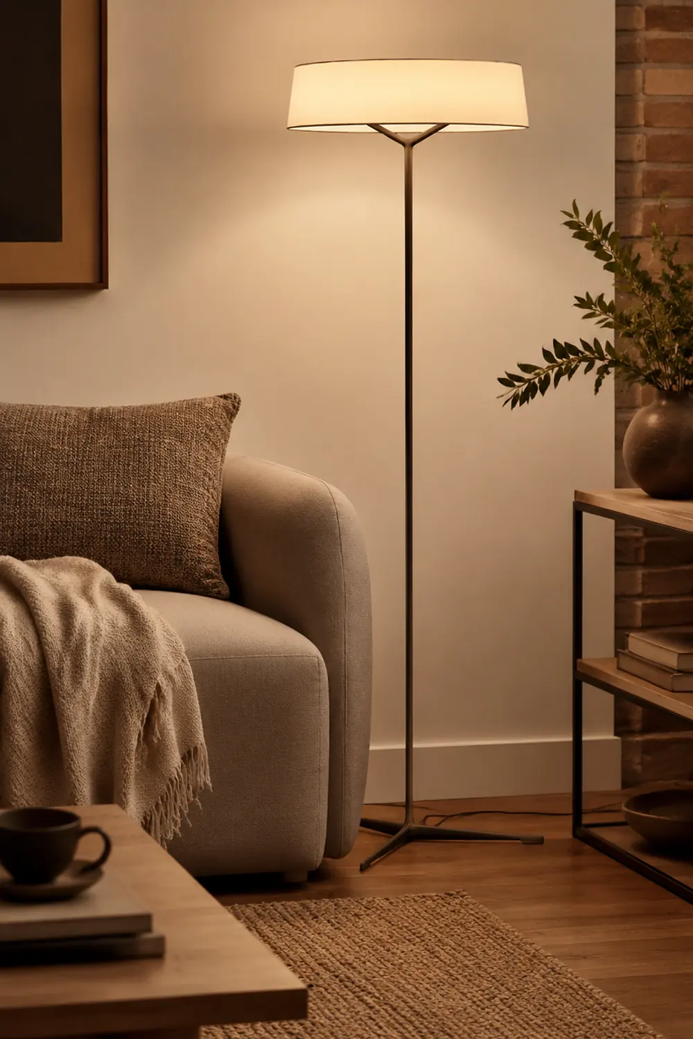 Paper Glow Circular Floor Lamp - Lumpaz