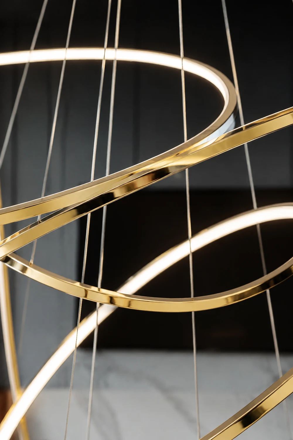 Arisha Pendelleuchte 3 Farbtemperaturen Schaltbar, 3/5 Ringe - Lumpaz