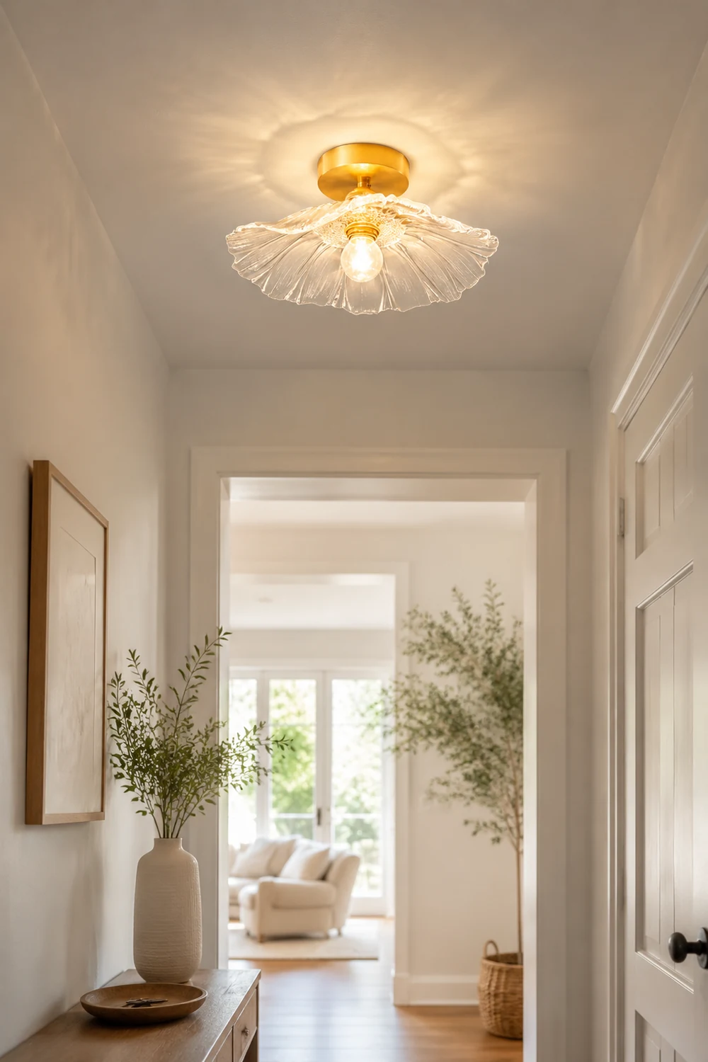 Carins Semi-Flush Mount Deckenleuchte 3 Farbtemperatur schaltbar, reines Kupfer, 2 Farben - Lumpaz