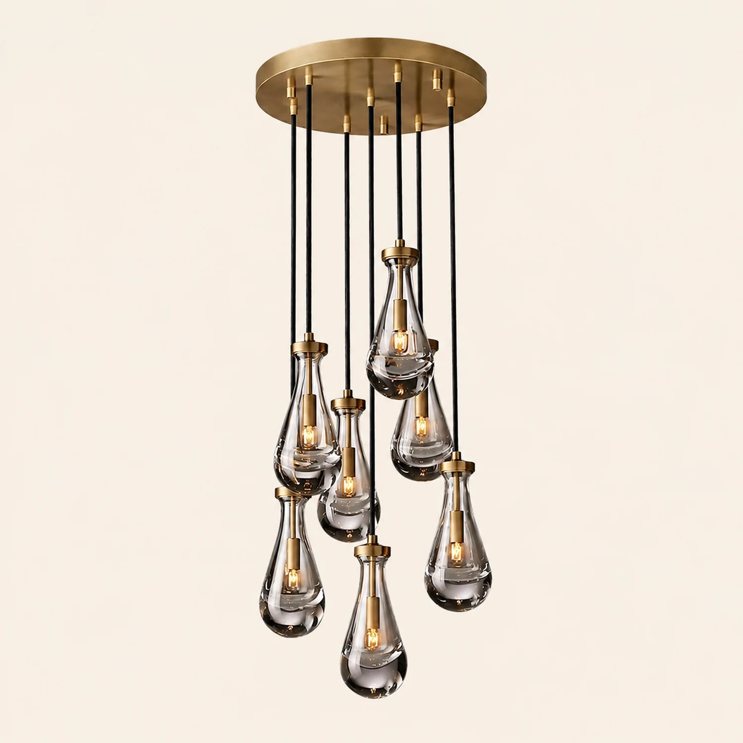 Modern Art Deco Raindrop Chandelier - Lumpaz