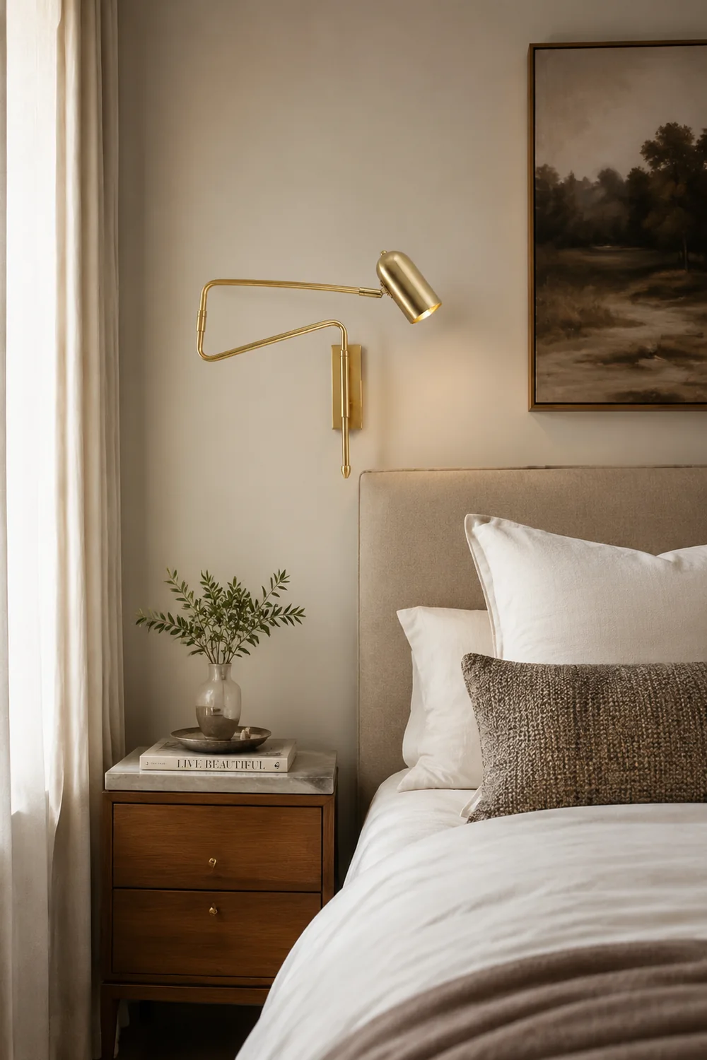 Adjustable Arm Reading Wall Lamp - Lumpaz