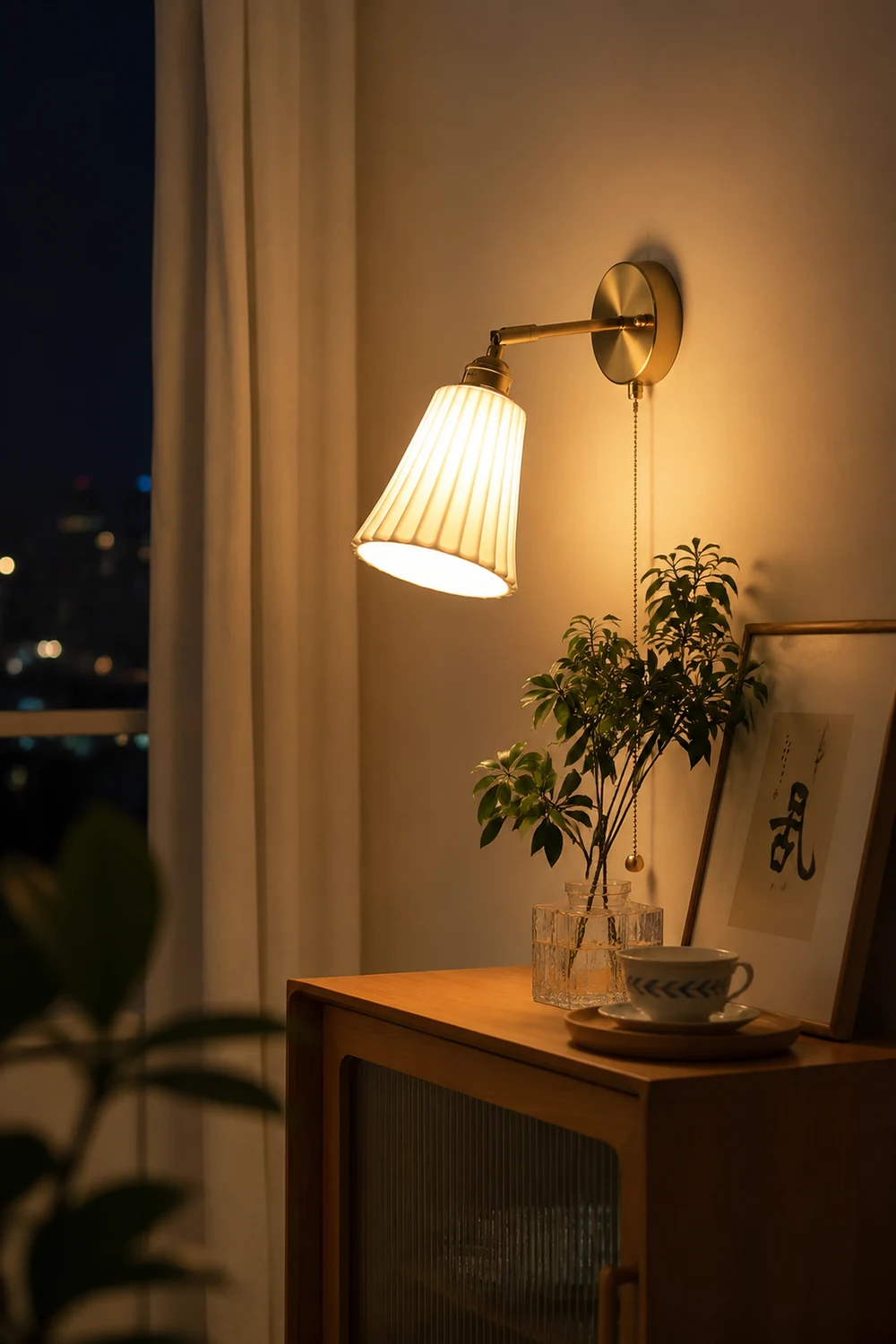 Trumpet Ceramic Wall Light - Lumpaz