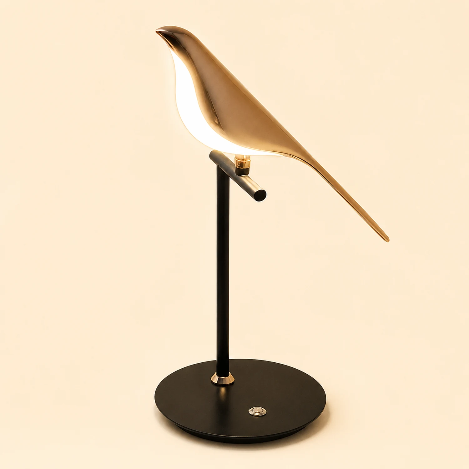 Golden Bird Table Lamp for Bedroom - Lumpaz
