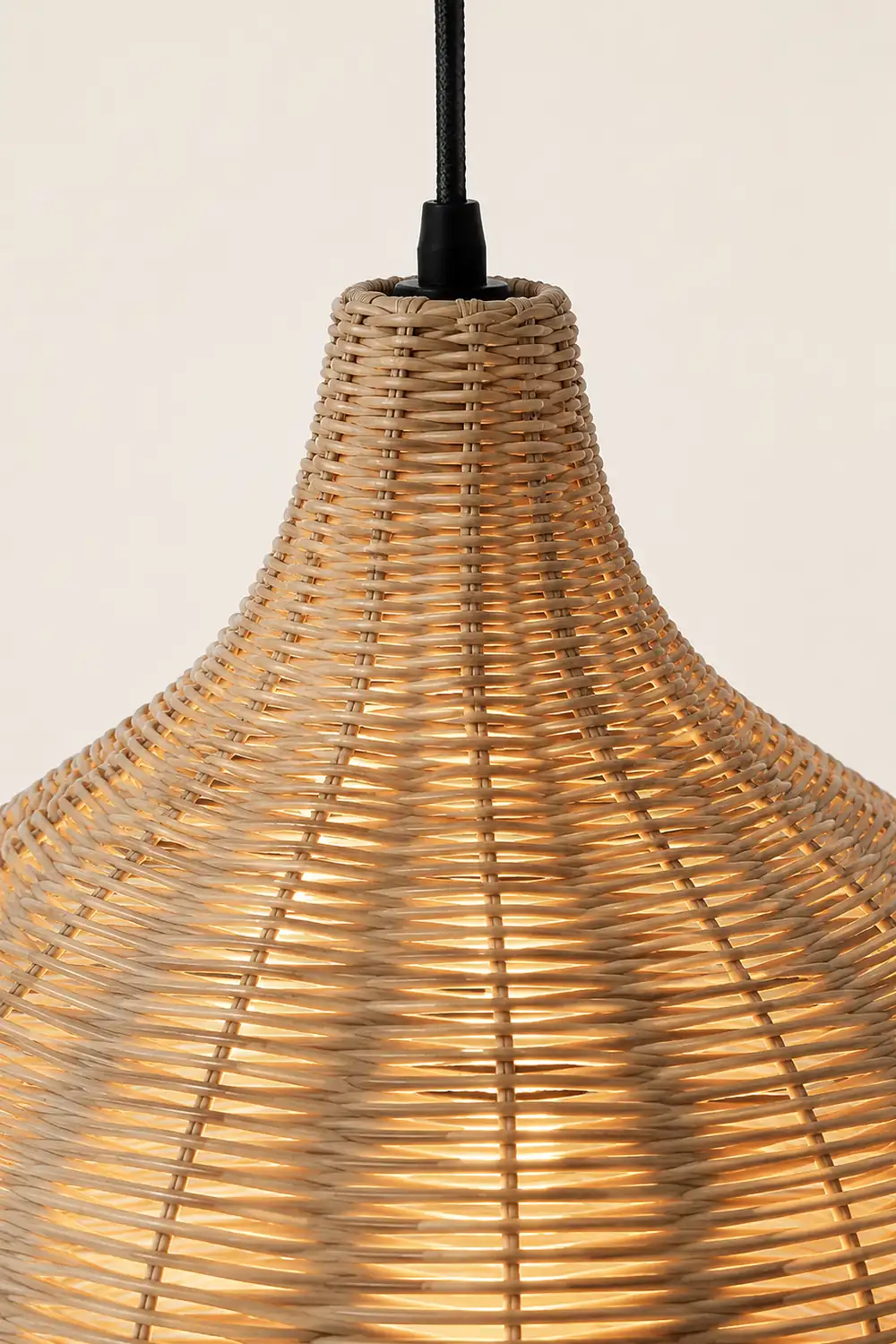 Bamboo Rattan Basket Pendant Light For Kitchen - Lumpaz