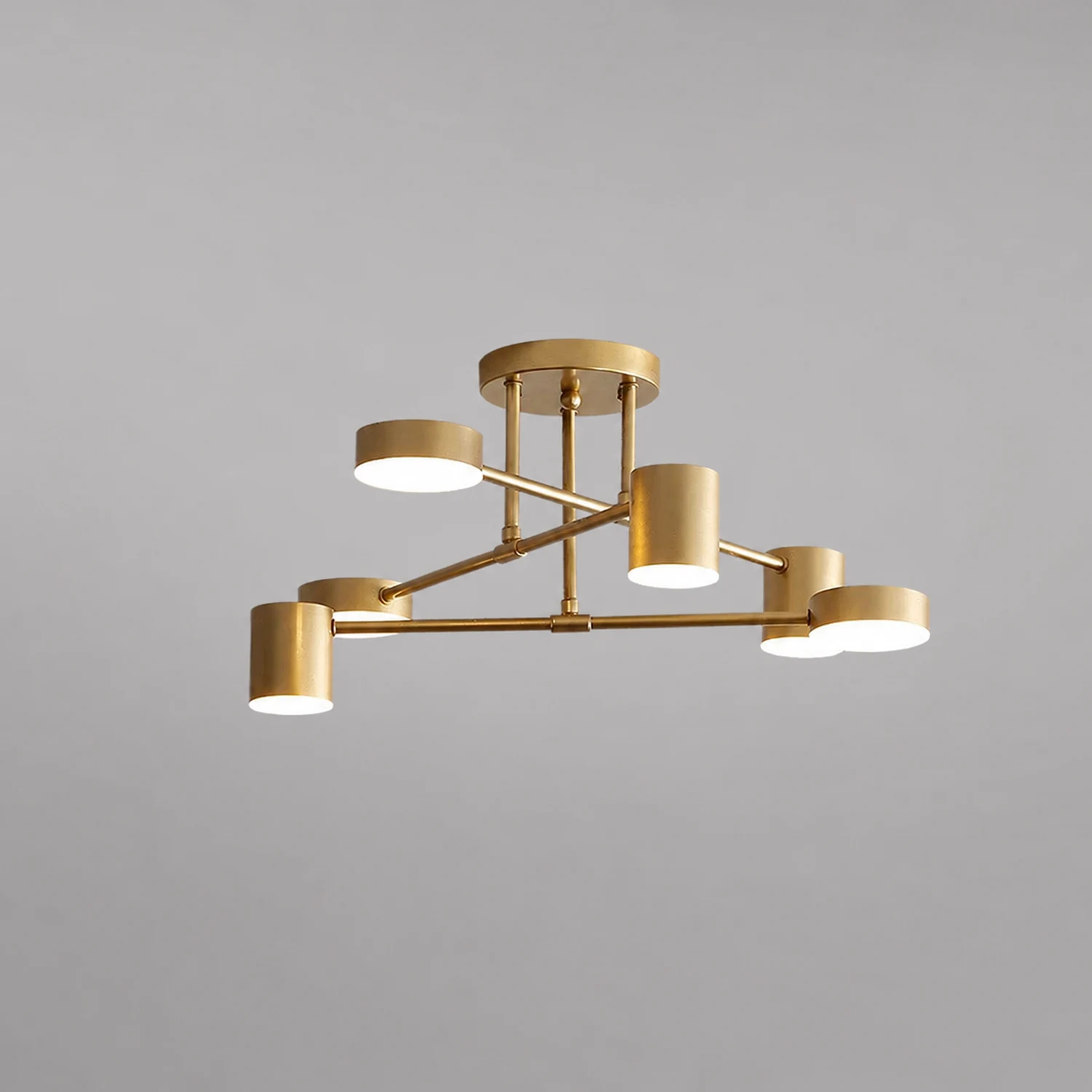 Moderne Kreis-Design Deckenleuchte aus Metall für Wohnzimmer, Schlafzimmer - Lumpaz
