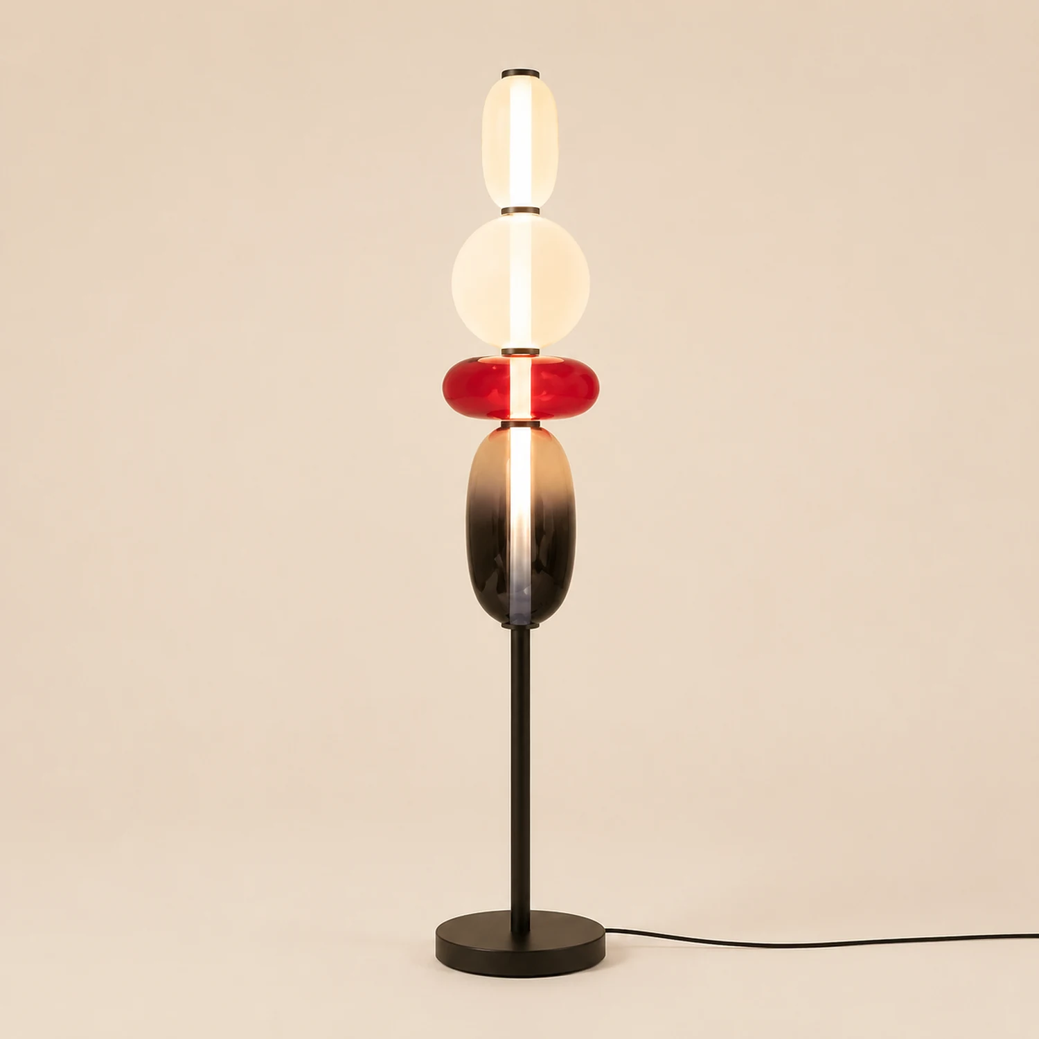 Morandi Stehleuchte, Metall & Glas - Lumpaz