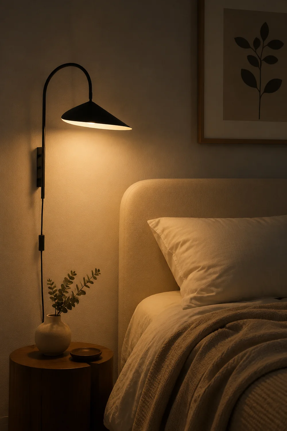 Modern Arum Creative  Wall Lamp For Bedroom - Lumpaz