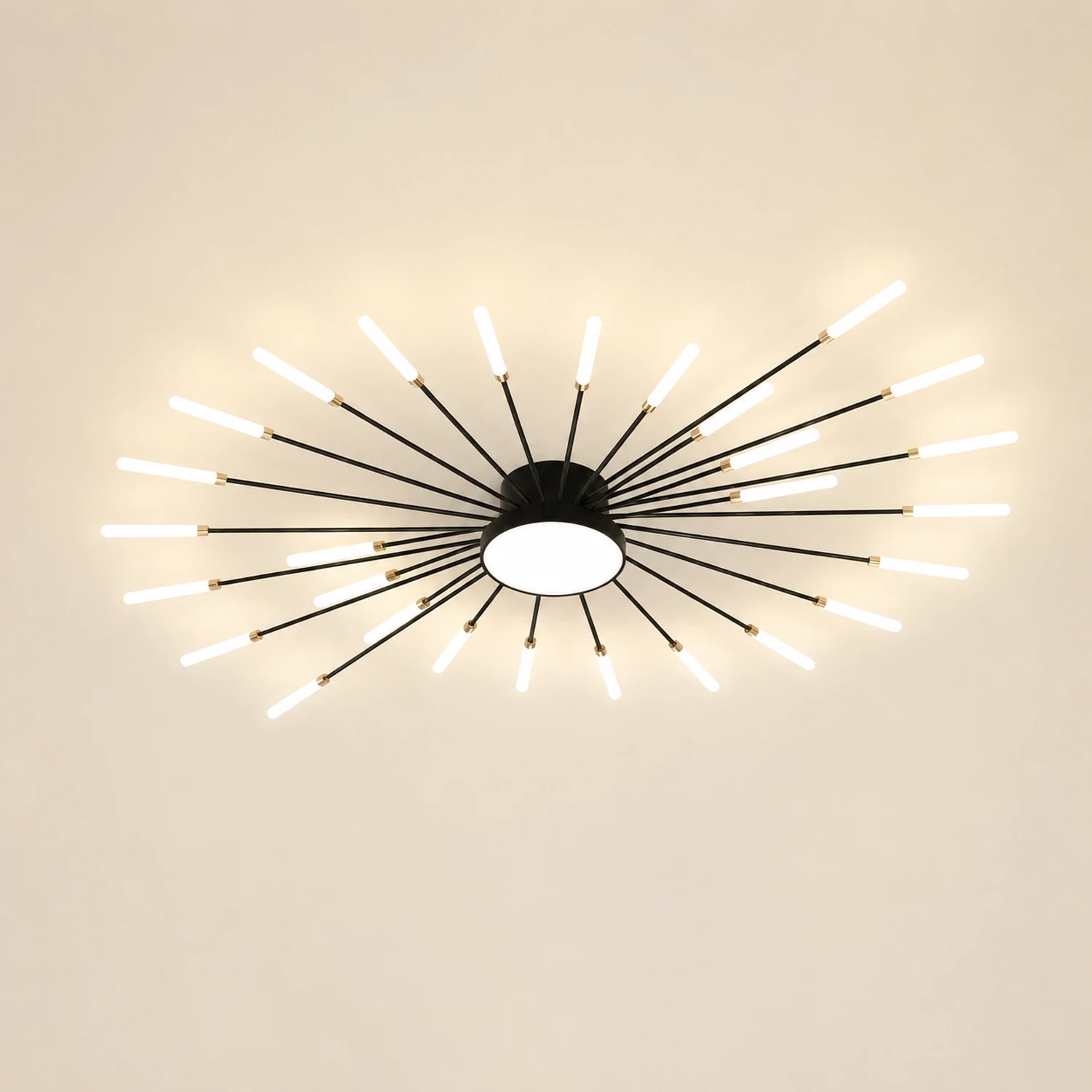 Moderne LED Deckenleuchte aus Metall Dauerhaft für Wohnzimmer - Lumpaz