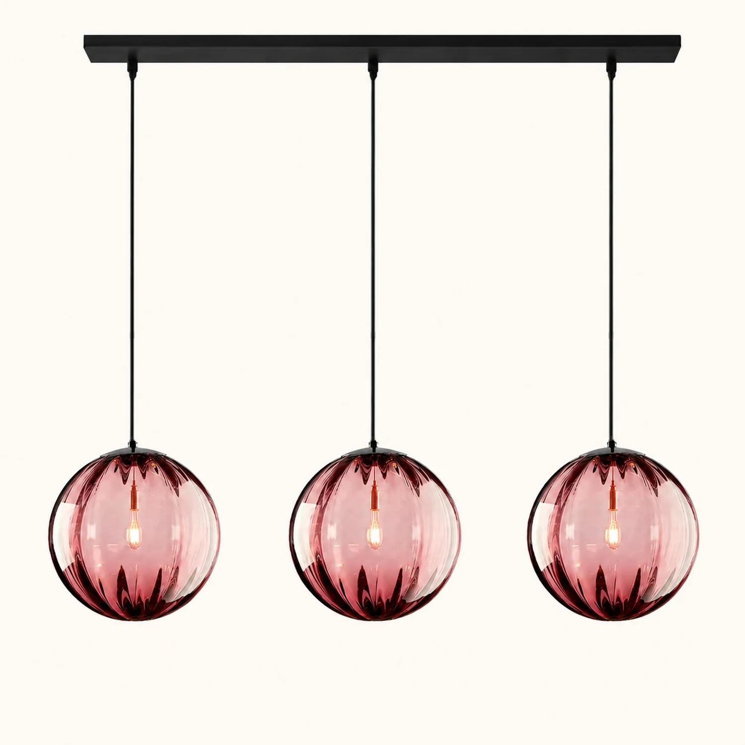 Modern Simple Round Glass Pendant Light - Lumpaz