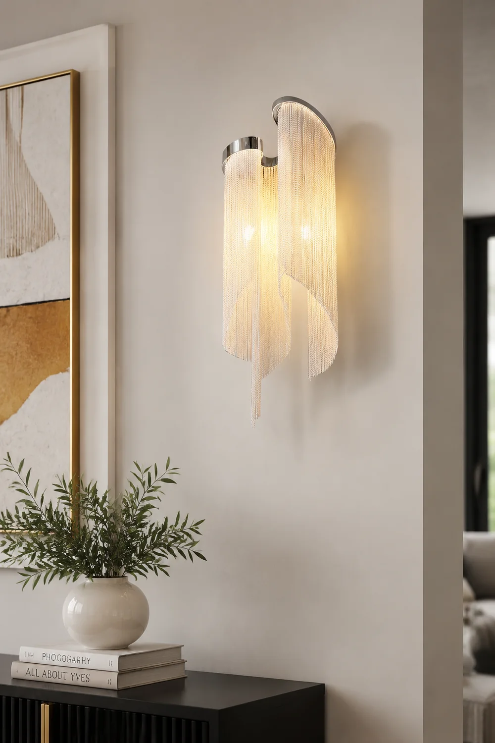 Chain Tassel Wall Lamp - Lumpaz