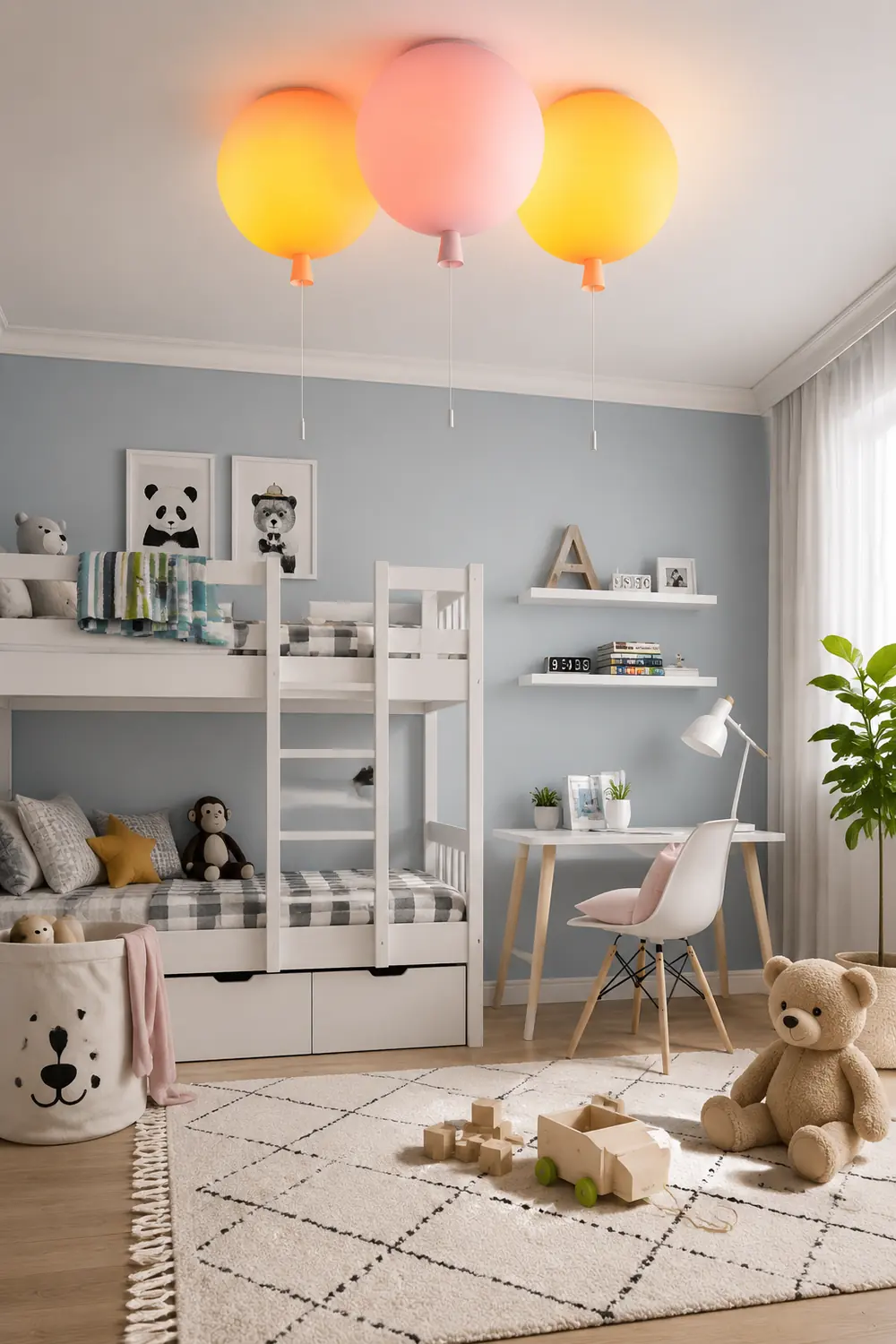 Fateh Matted Ballon Flush Mount Deckenleuchte 5 Farbe, ∅20/25/30 /35CM - Lumpaz