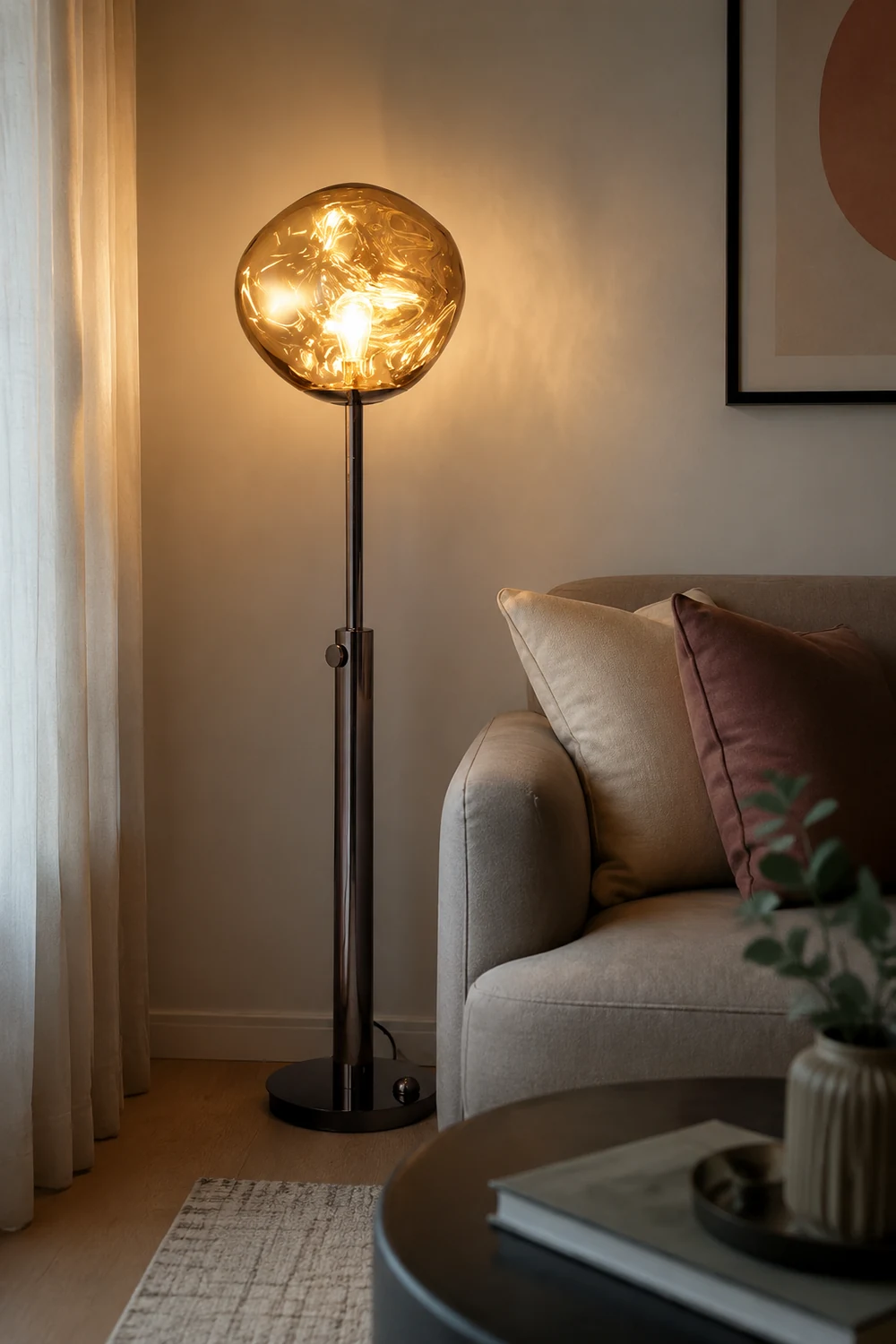 Mirza Stehleuchte, 3 Farben, ∅38CM - Lumpaz