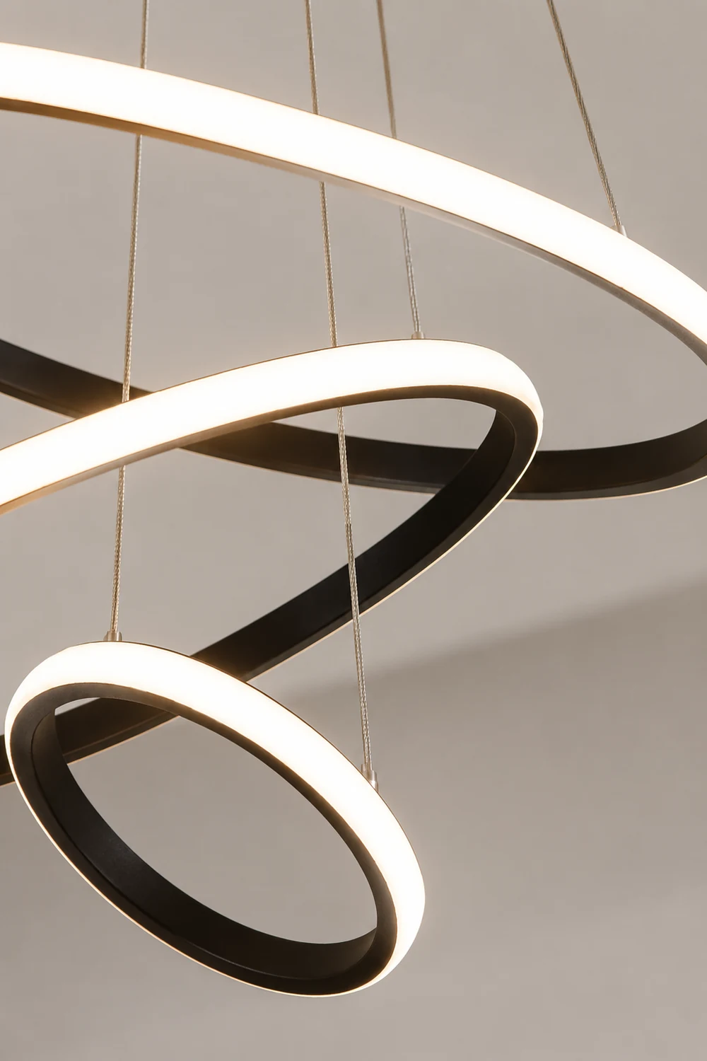 LED Ring Pendant Light Suspended Hanging Ring Chandelier - Lumpaz