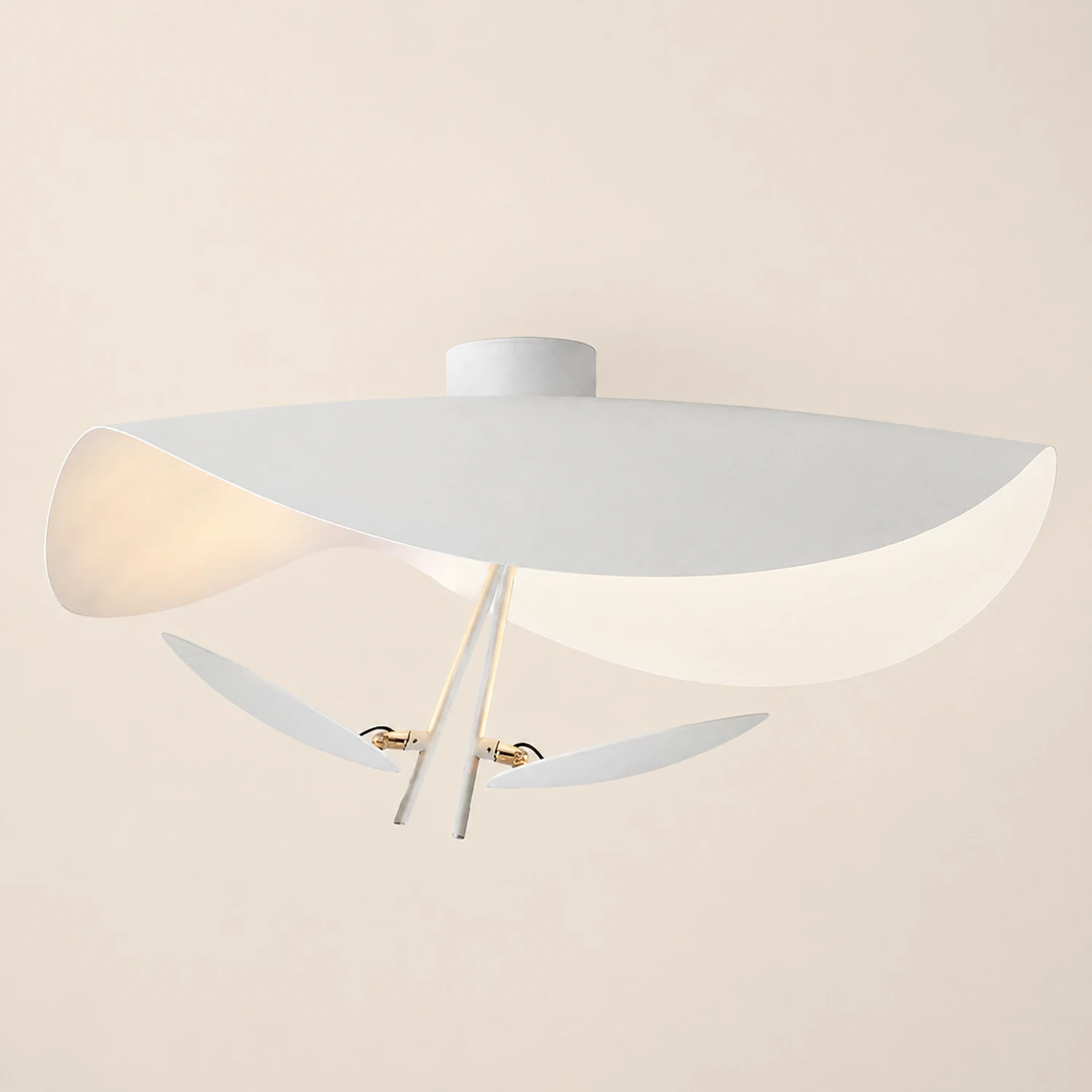 Eveline Pendelleuchte 2 Farben, Goldfolie, ∅40/60/80CM - Lumpaz