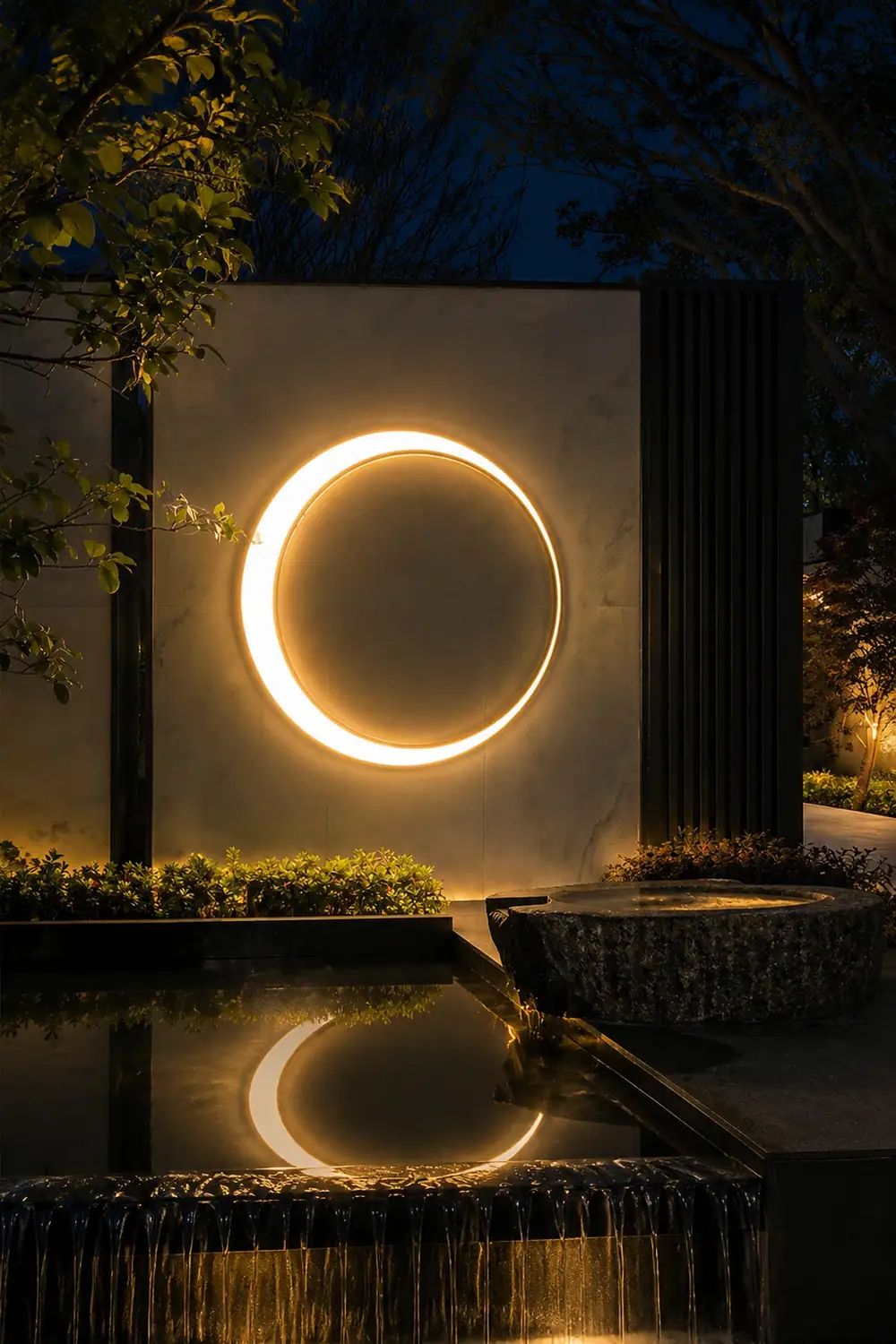 Moon Outdoor Wall Lamp - Lumpaz