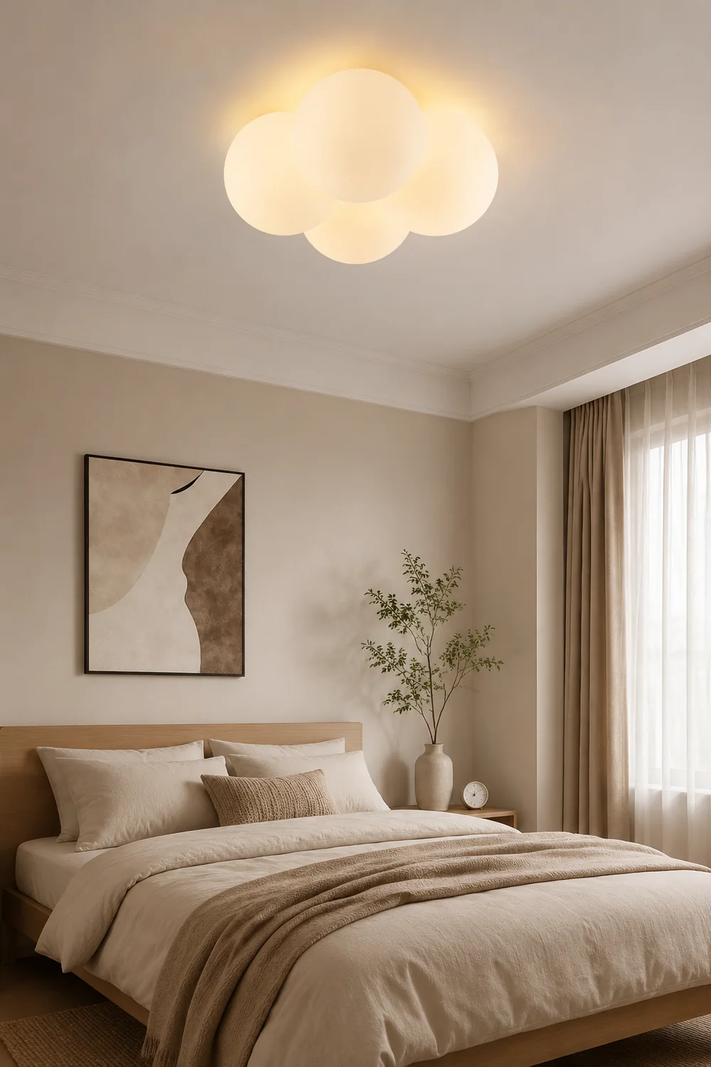 Modern White Cloud Bubbles Ceiling Light - Lumpaz