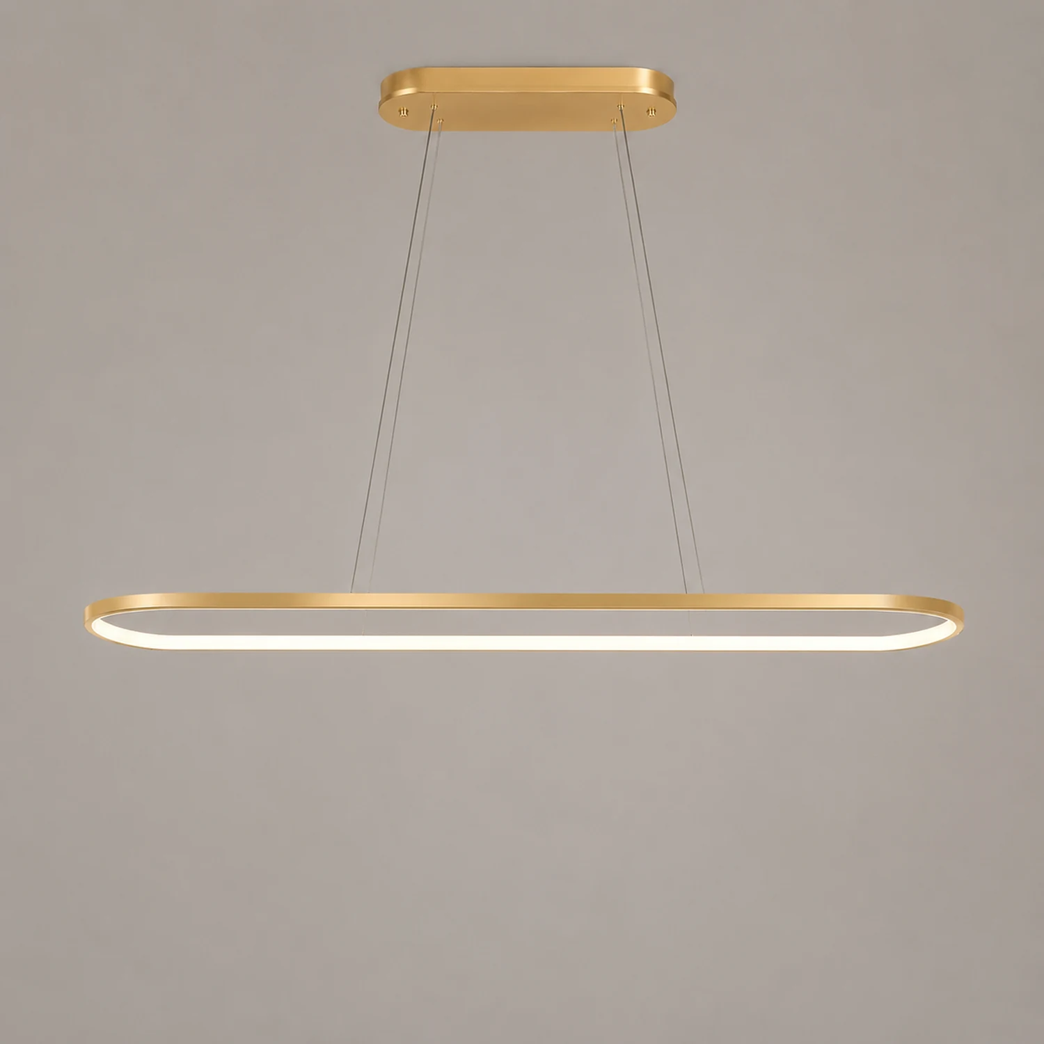 Edge Moderne Kreis LED Pendelleuchte aus Metall für Esszimmer - Lumpaz