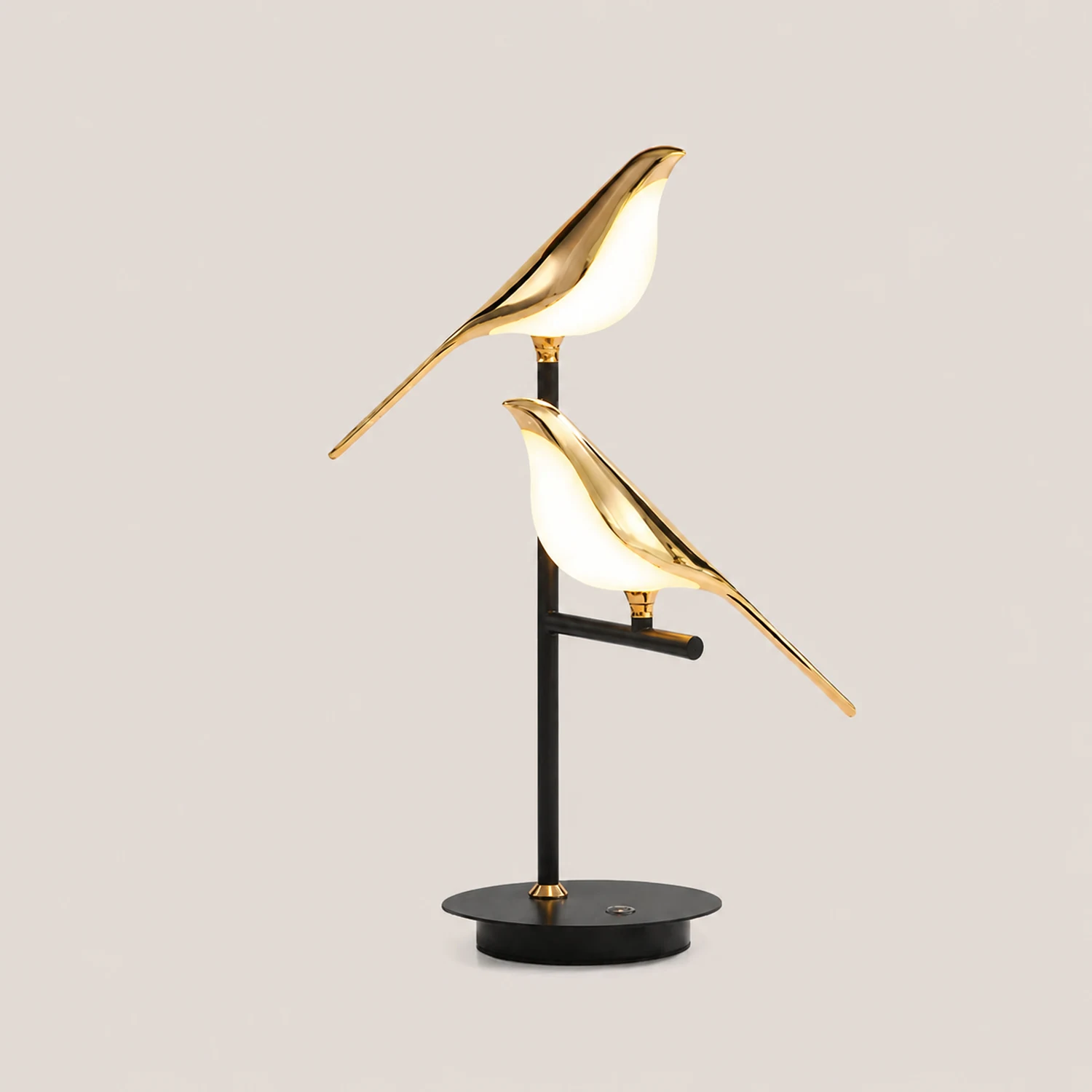 Golden Bird Table Lamp for Bedroom - Lumpaz