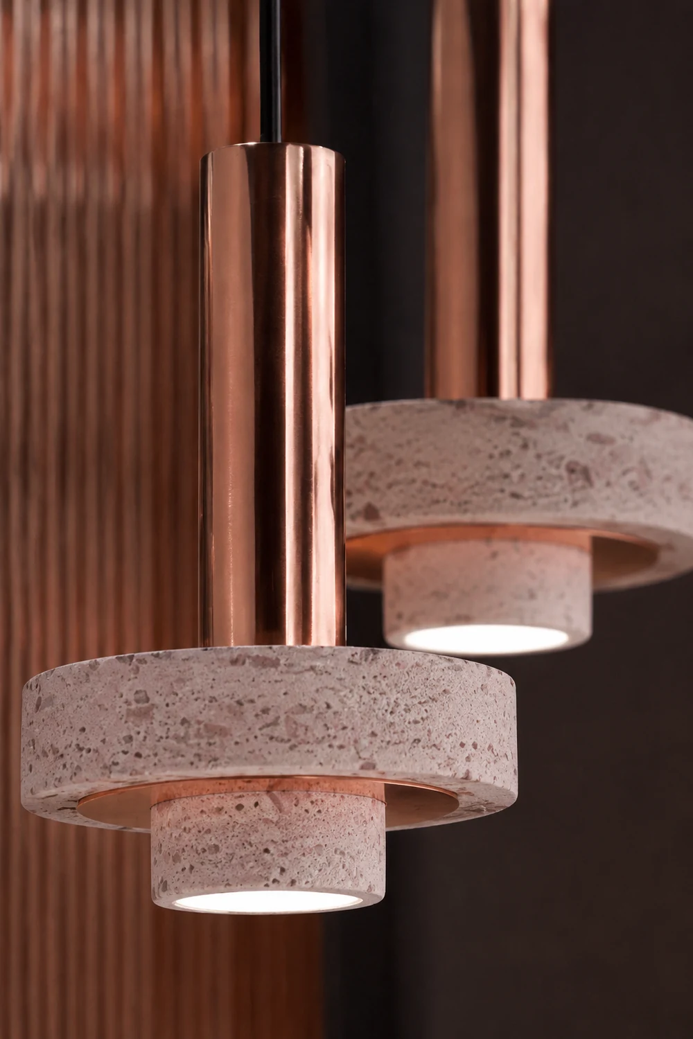 Zaid Pendelleuchte 4 Farben, Terrazzo - Lumpaz