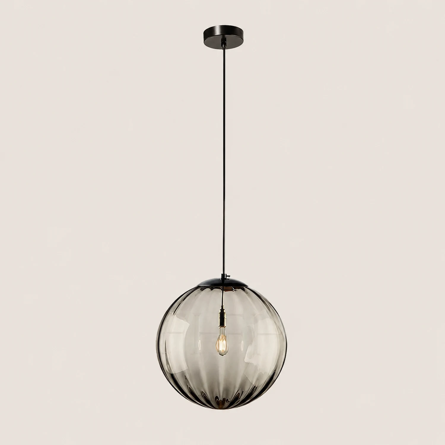 Modern Simple Round Glass Pendant Light - Lumpaz