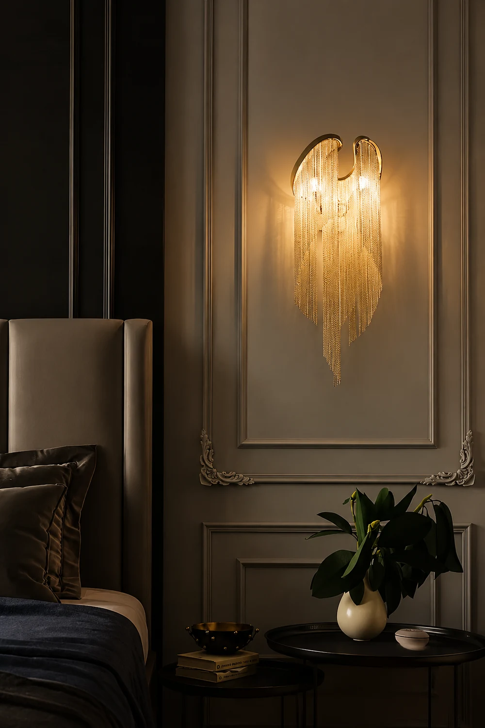 Chain Tassel Wall Lamp - Lumpaz