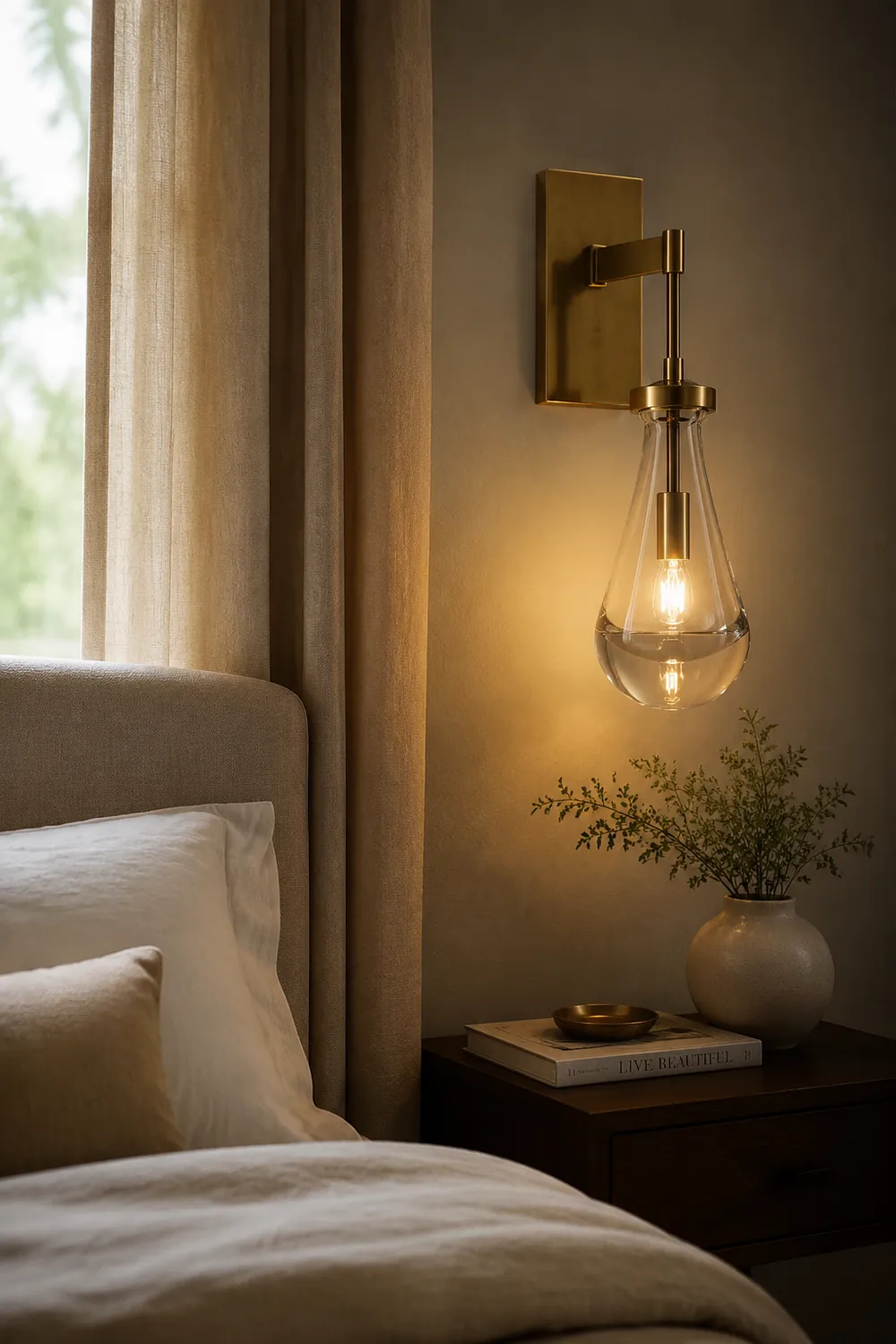 Art Creative Short Raindrop Wall Light For Dining Room - Lumpaz