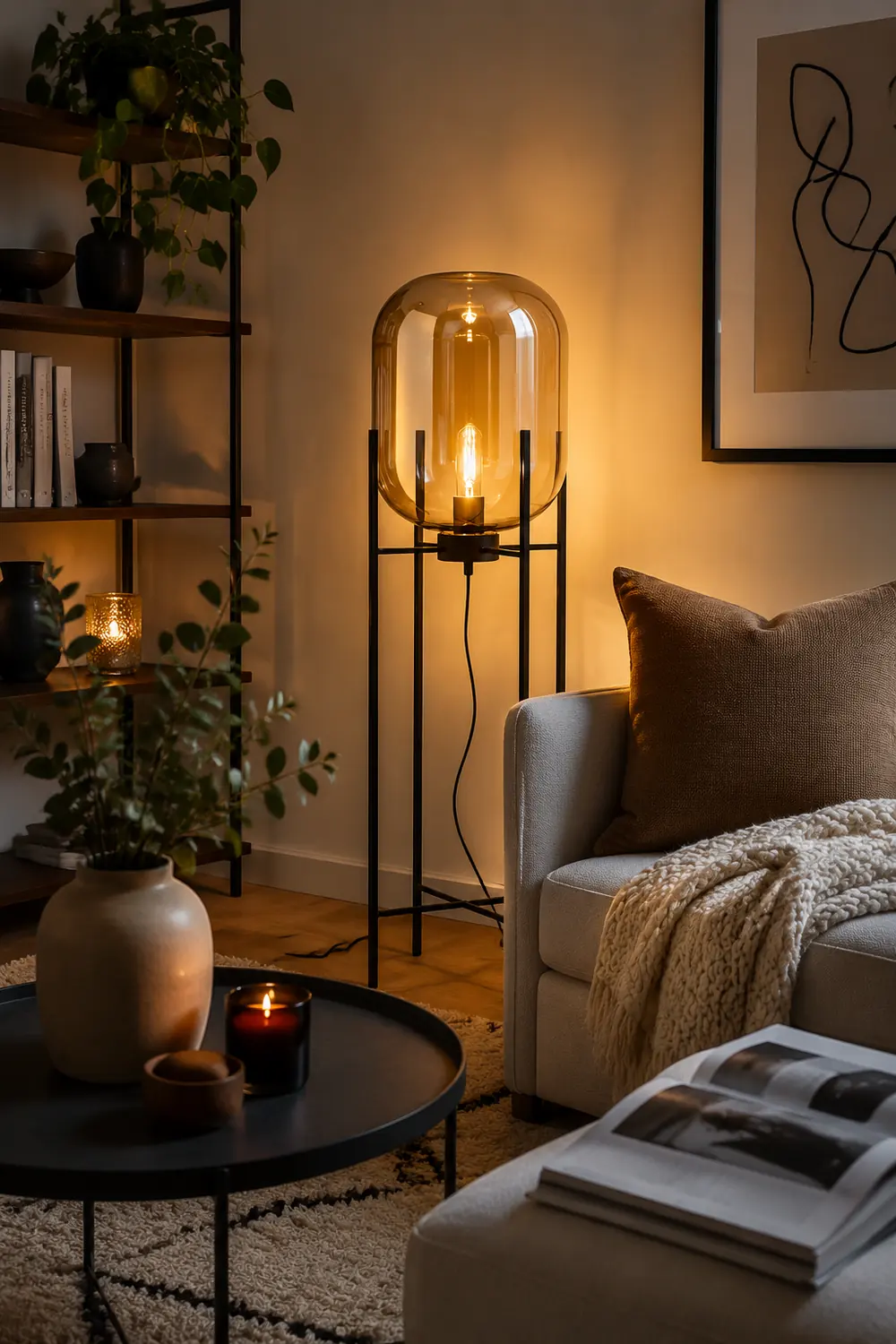 Postmodern Designer Glass Floor Lamp - Lumpaz