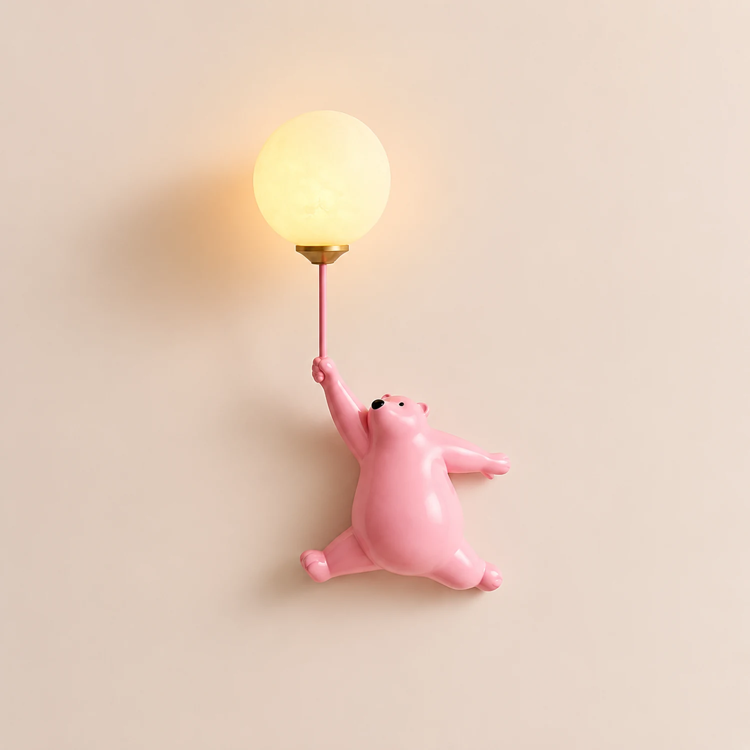 Fateh Wandlampe Bär Ballon, 4 Farben - Lumpaz
