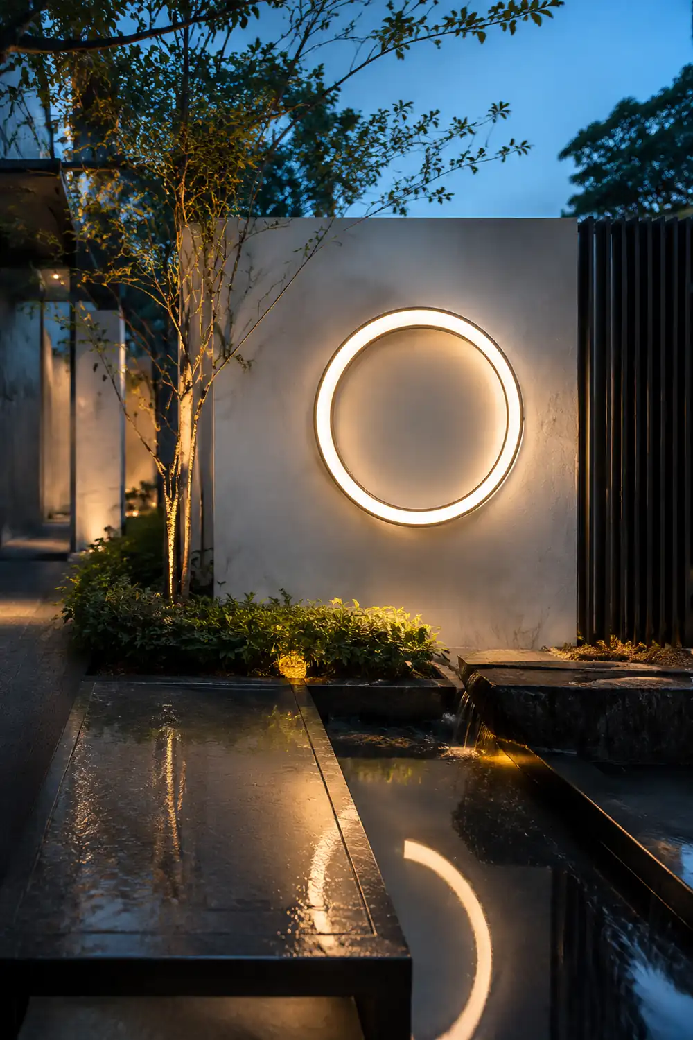 Moon Outdoor Wall Lamp - Lumpaz