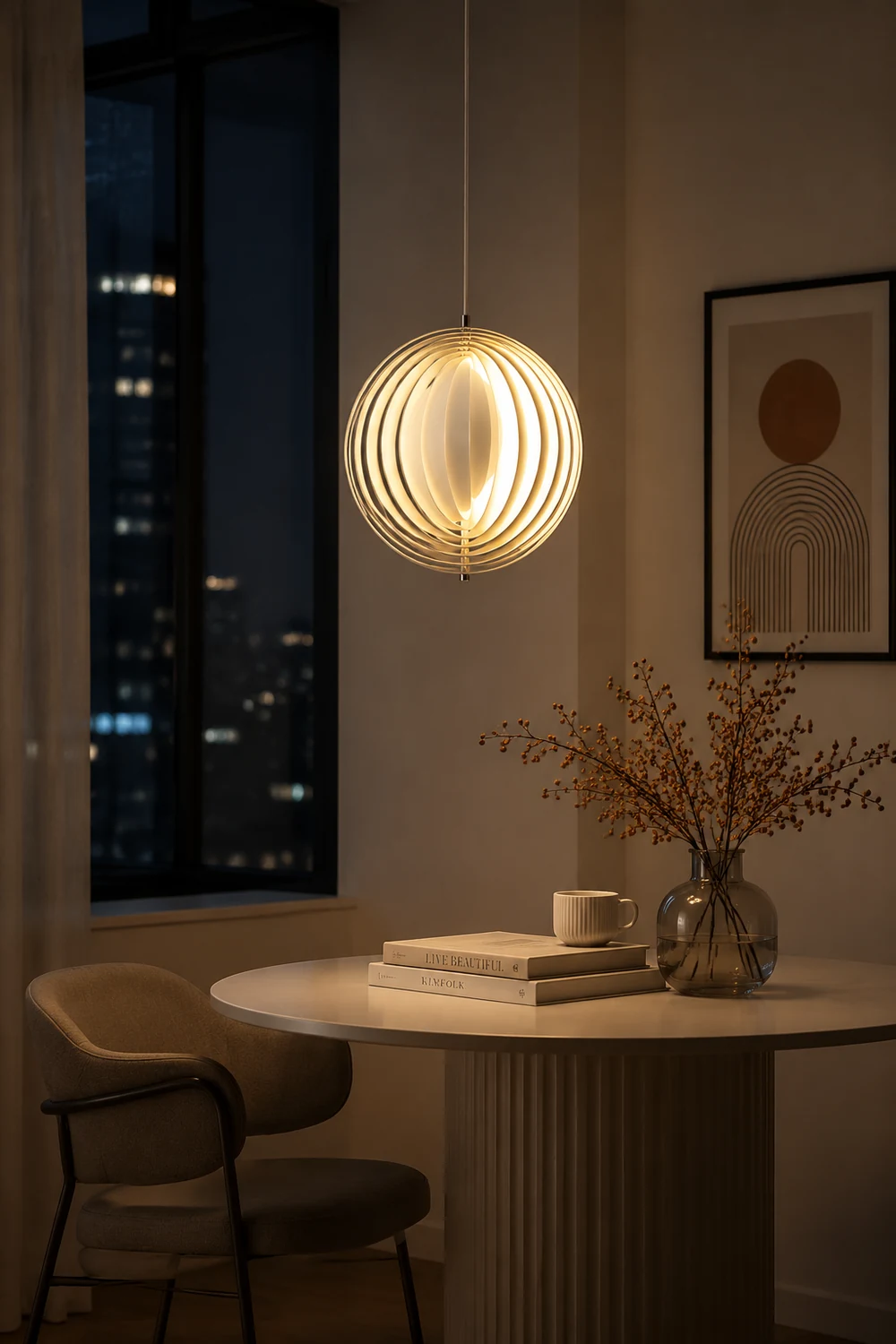 Modern Verpan Moon Lamp Pendant Light For Living Room - Lumpaz
