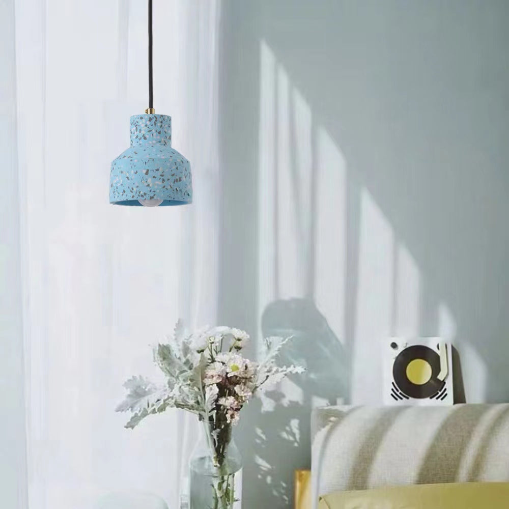 Morandi Nordische Kunst Retro Industriell Zement Stein Pendelleuchte Kronleuchter - Cueteks