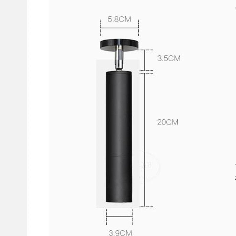Freja drawing: 20 cm tube, 3.9 cm tube diameter, 5.8 cm canopy and 3.5 cm stem section