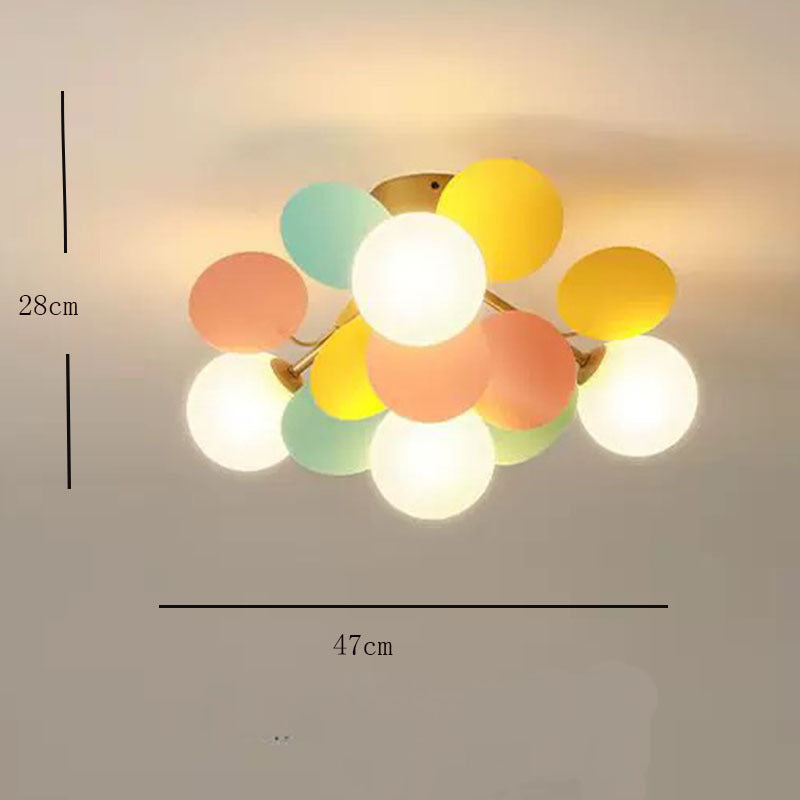 Jevon Romantische Bunte Deckenlampe Deckenleuchte für Kinderzimmer - Cueteks