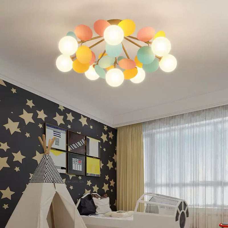 Jevon Romantische Bunte Deckenlampe Deckenleuchte für Kinderzimmer - Cueteks