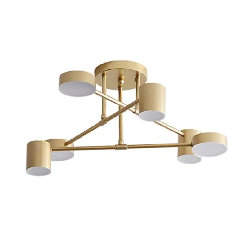 Moderne Kreis-Design Deckenleuchte aus Metall für Wohnzimmer, Schlafzimmer - Cueteks