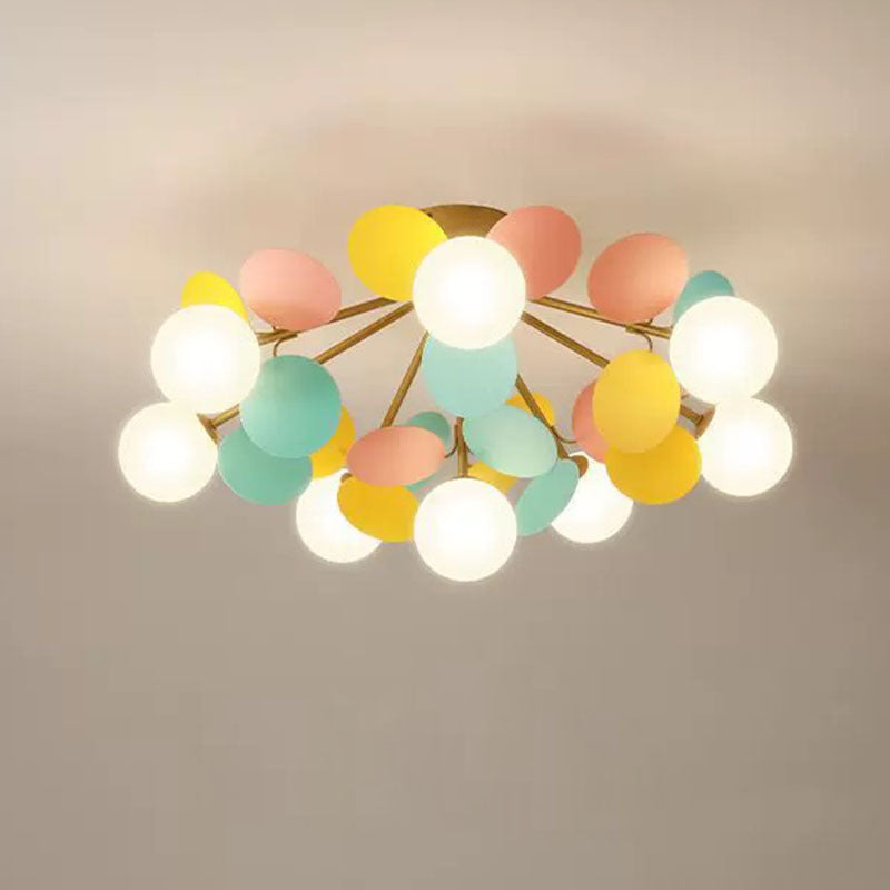 Jevon Romantische Bunte Deckenlampe Deckenleuchte für Kinderzimmer - Cueteks