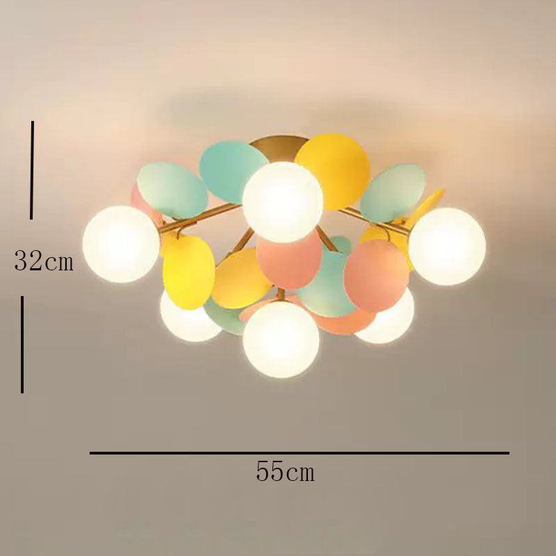 Jevon Romantische Bunte Deckenlampe Deckenleuchte für Kinderzimmer - Cueteks