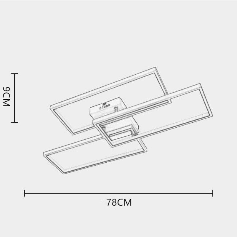 Bouvet LED Deckenleuchte Quadrat,Rechteck - Cueteks