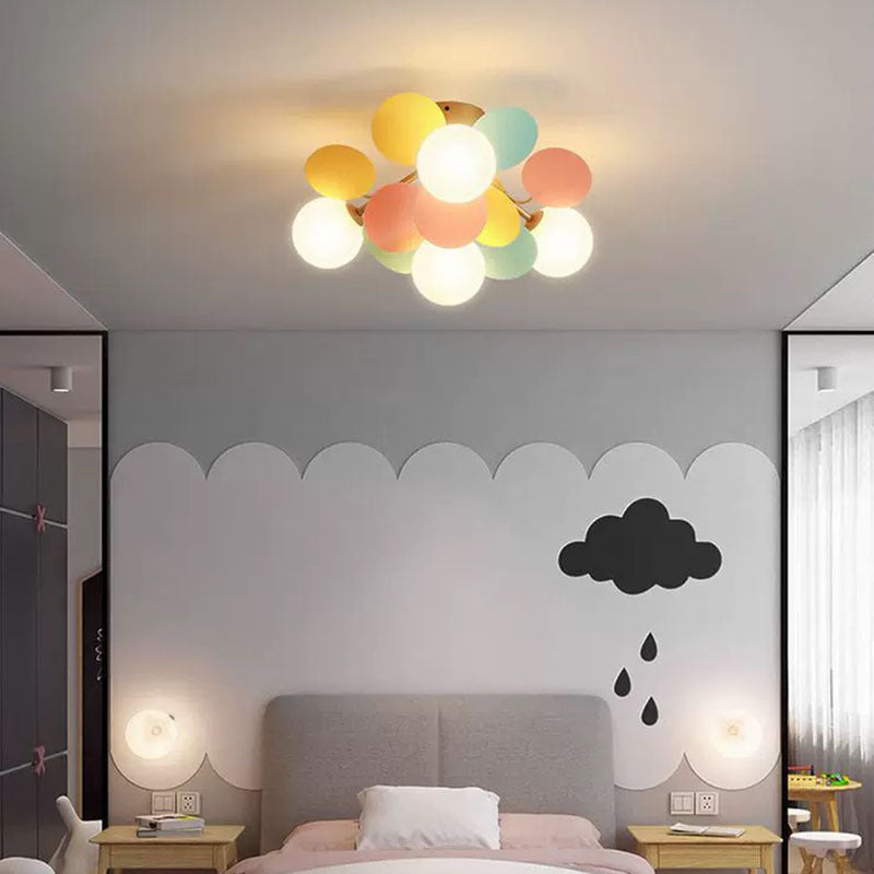 Jevon Romantische Bunte Deckenlampe Deckenleuchte für Kinderzimmer - Cueteks