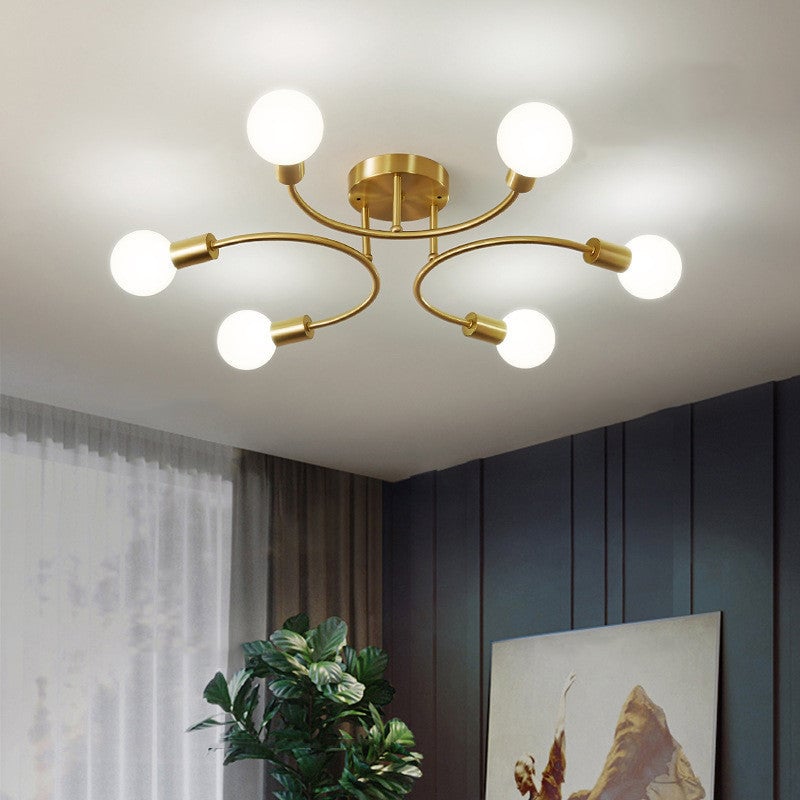 Valentina Moderner Ball Glas LED Pendelleuchter Kronleuchter Deckenleuchte - Cueteks