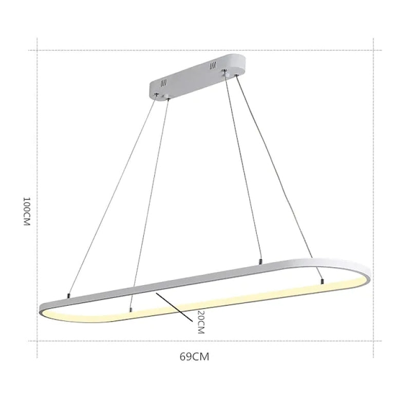 Edge Moderne Kreis LED Pendelleuchte aus Metall für Esszimmer - Cueteks