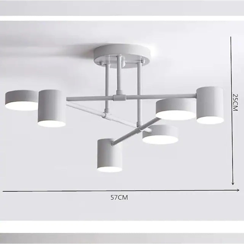 Moderne Kreis-Design Deckenleuchte aus Metall für Wohnzimmer, Schlafzimmer - Cueteks